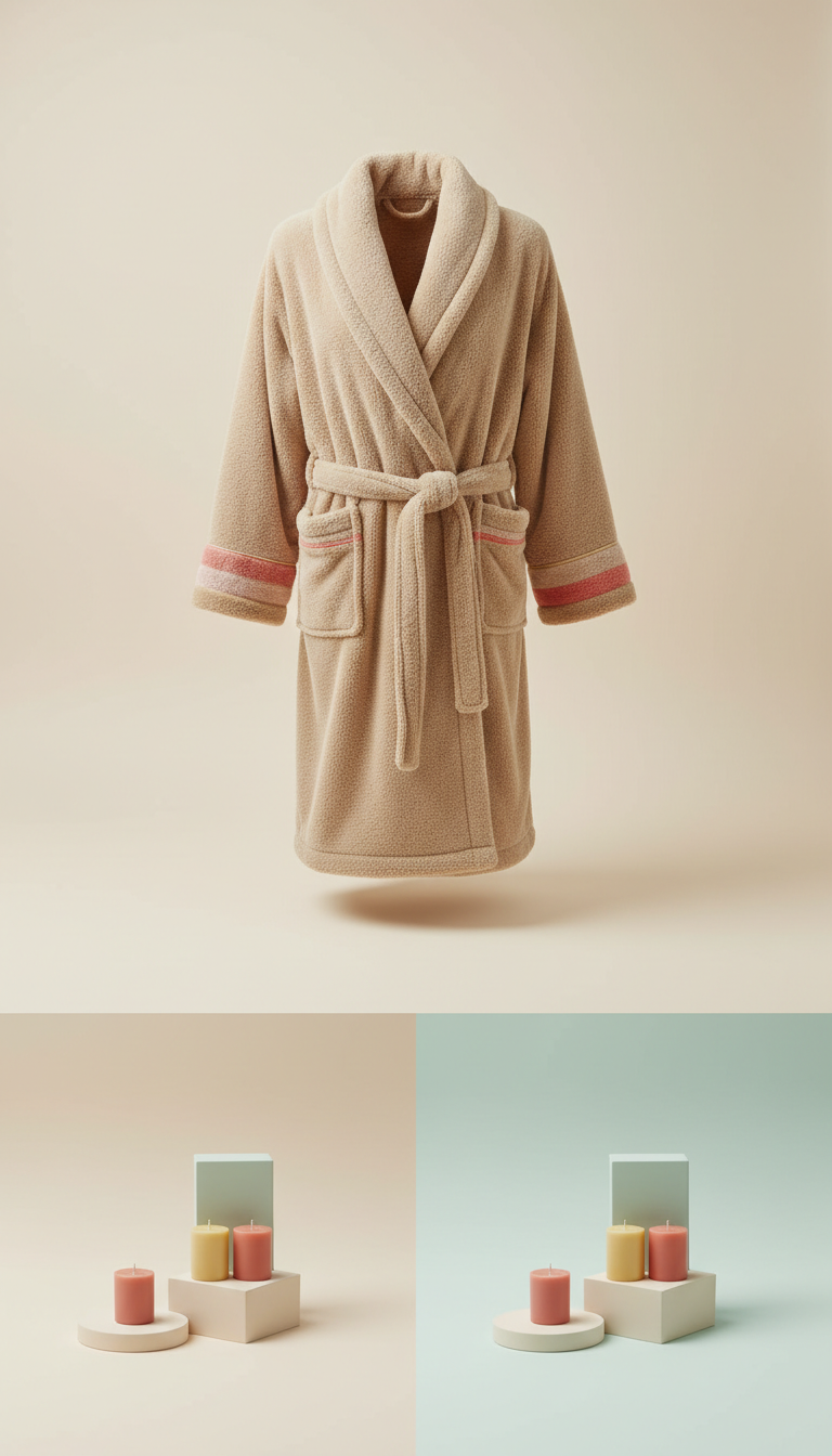 Plush Microfiber Robe With Deep Pockets
