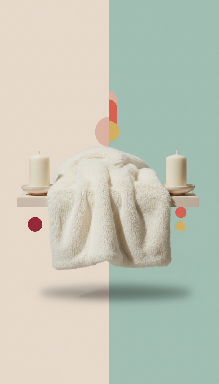 Faux Fur Throw in Sunbeam Yellow